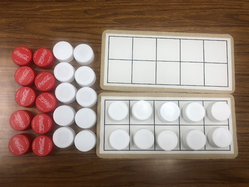 Ten-frames & bottle tops